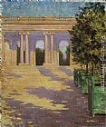 James Carroll Beckwith Arcade of the Grand Trianon, Versailles painting